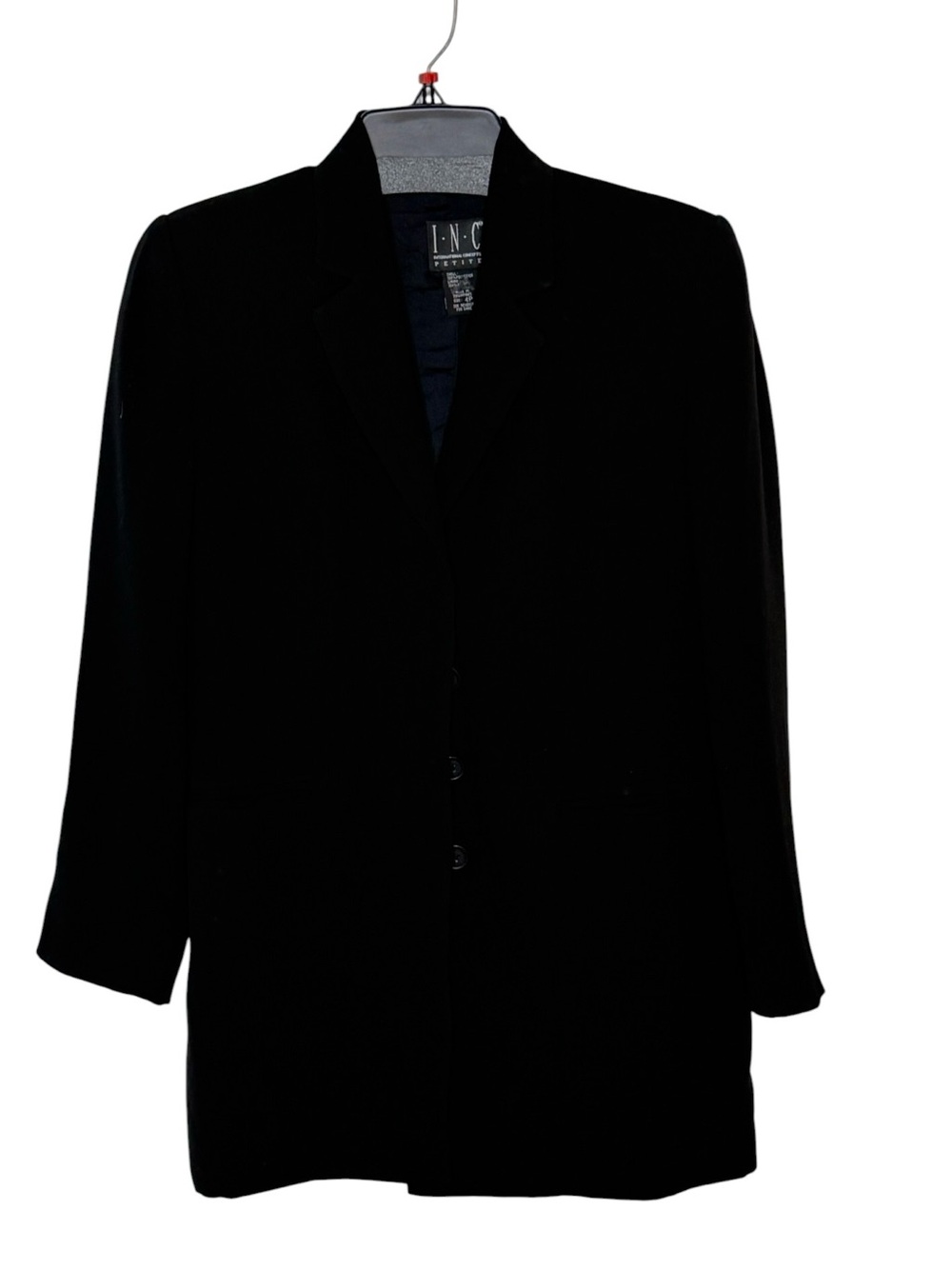 INC International Concepts Women's Black Tailored Blazer